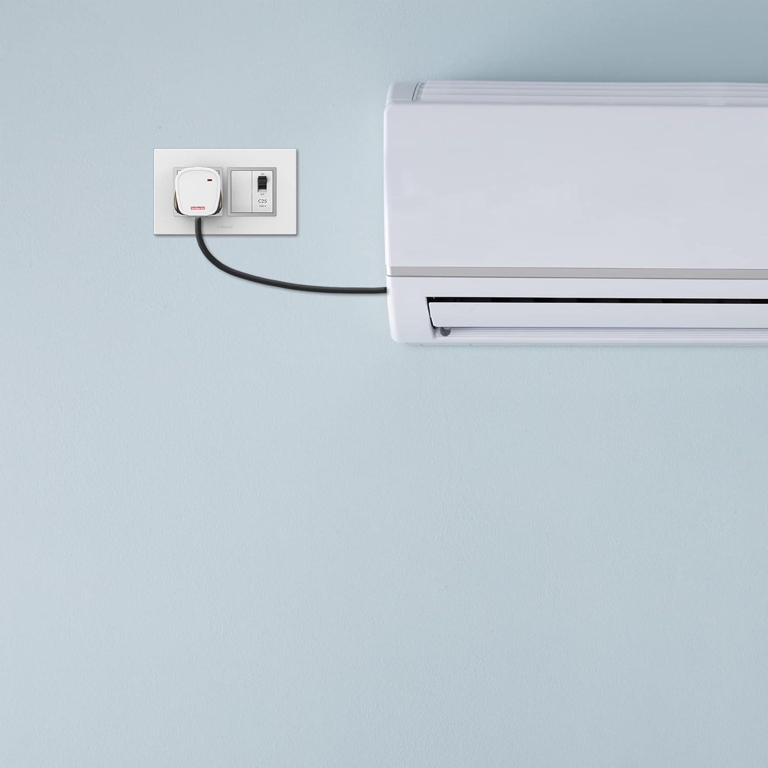 Goldmedal Nixon G Power 25A Unit connected to an air conditioner