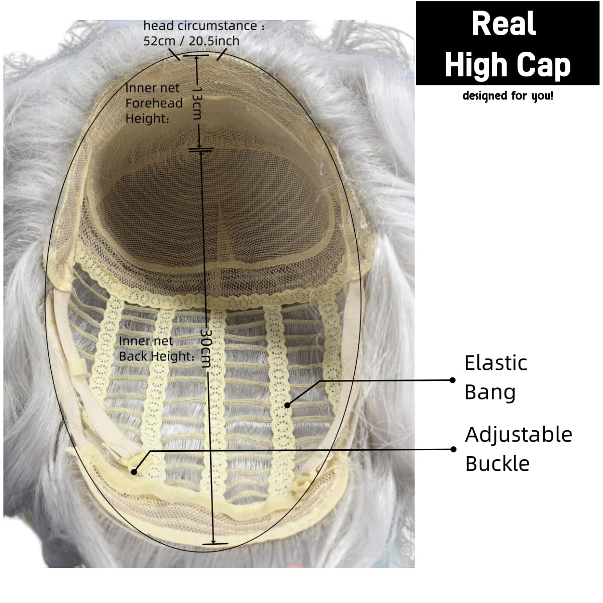 STfantasy 60s Beehive Wig for Women - Marie Antoinette Style Victorian Wig, Perfect for Drag Queen or 50s Retro Look (Grey)