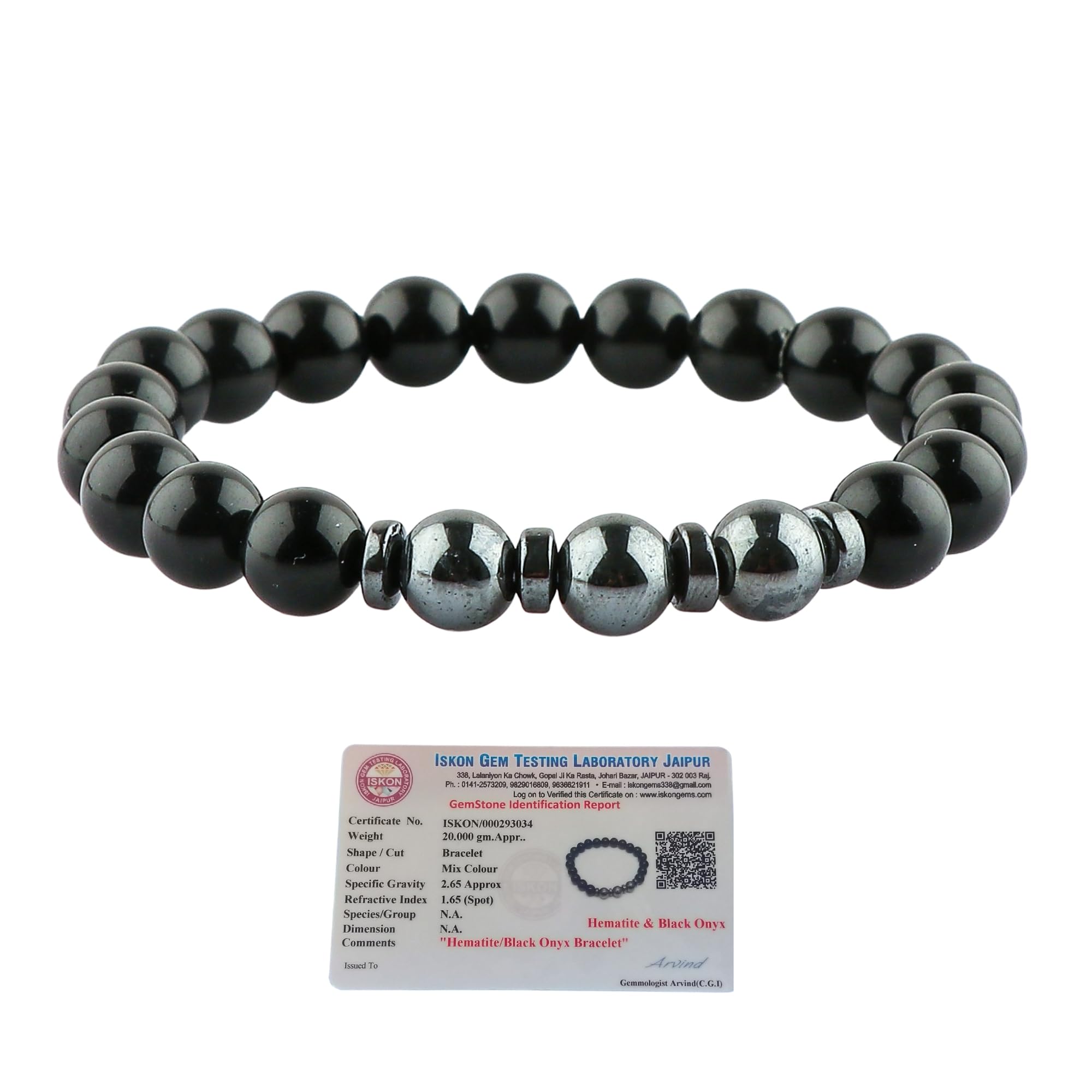 Agira Hematite Bracelet, Black Onyx Beaded Bracelet, Stretchable Bracelet, Unisex bracelet, Gift for Men and Women, Gemstone Bracelet -8mm Beads (B0CZLK7W6V) Amazon Price History, Amazon Price Tracker