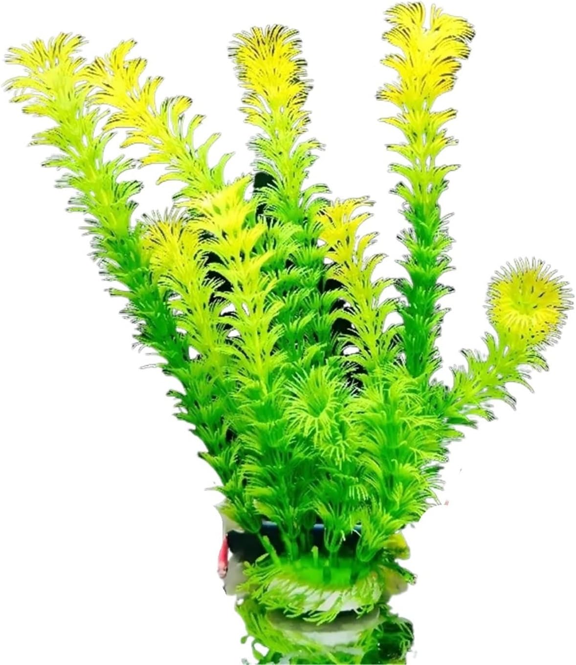 2pcs Artificial Grass Aquarium Ornament Plants Water Plant Plastic Simulation for Fish Tank Underwater ﻿(45cm)