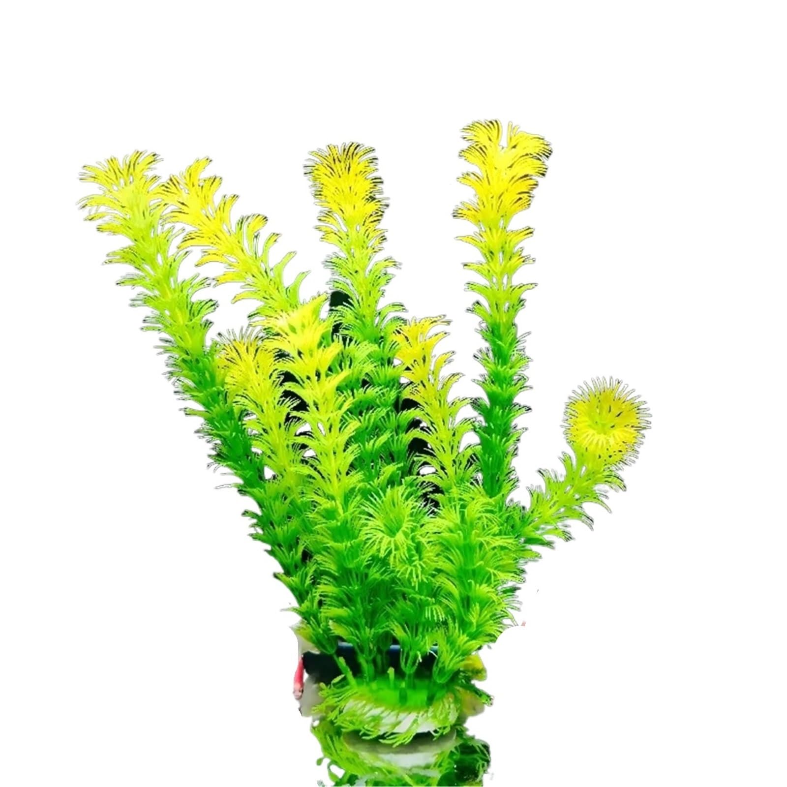 Lot de 2 plantes artificielles en plastique pour aquarium (37 cm)