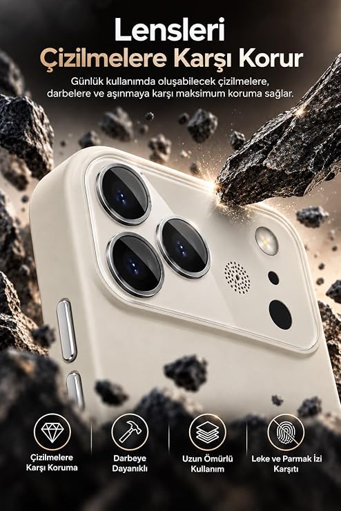 NewPole iPhone 17 Pro Max ile Uyumlu Kılıf Premium Yumuşak Sıvı Silikon Kılıf Yükseltilmiş Lens Çerçevesi Mikrofiber Astar Darbeye Karşı Dayanıklı Apple iPhone 17 Pro Max ile Uyumlu Kılıf
