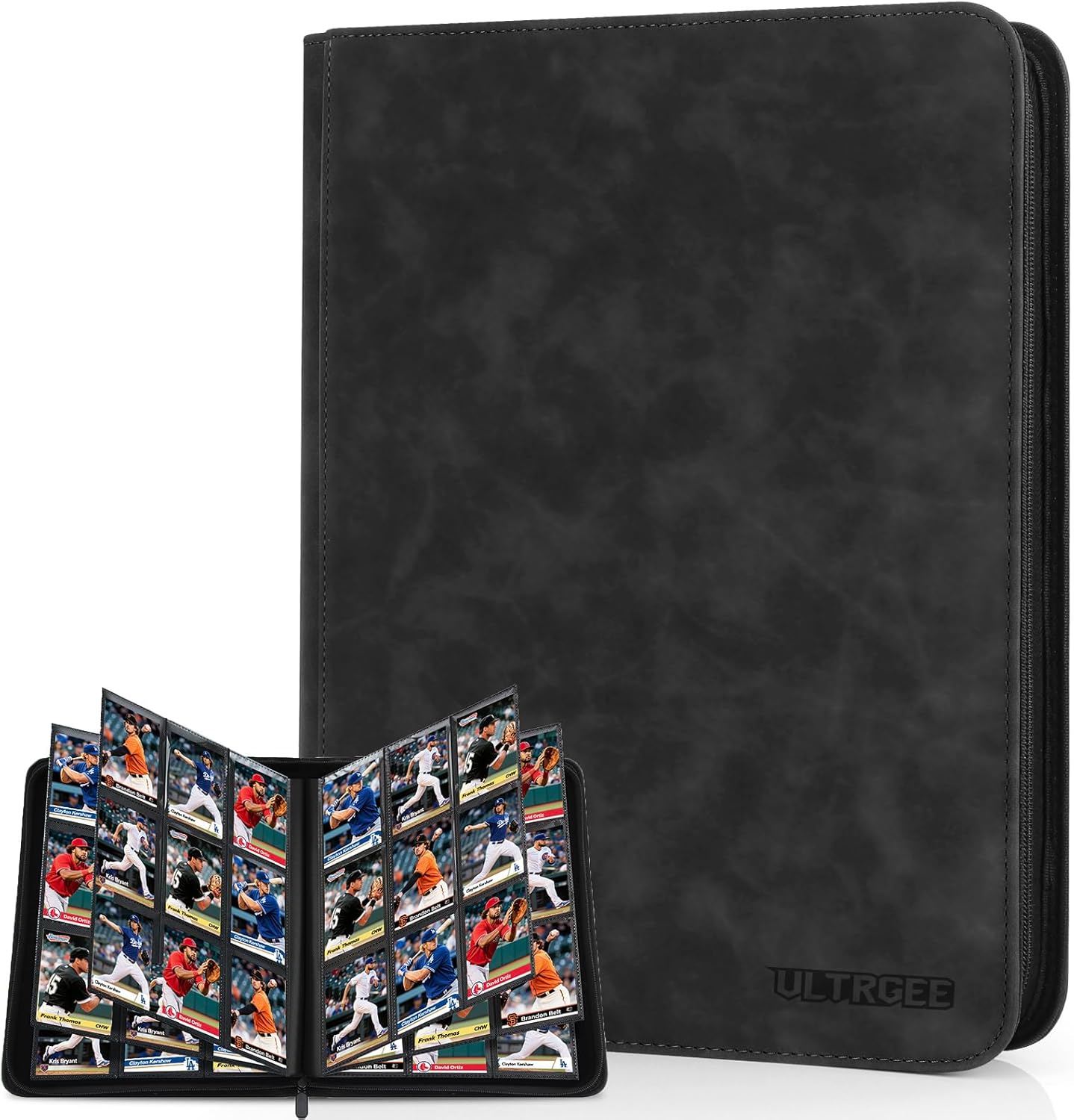 9 Pocket Card Binder, Trading Card Collection Binder - Holds 540 Cards, Card Album for TCG/YGO/MTG/PTCG Cards and Sports Cards (Black)