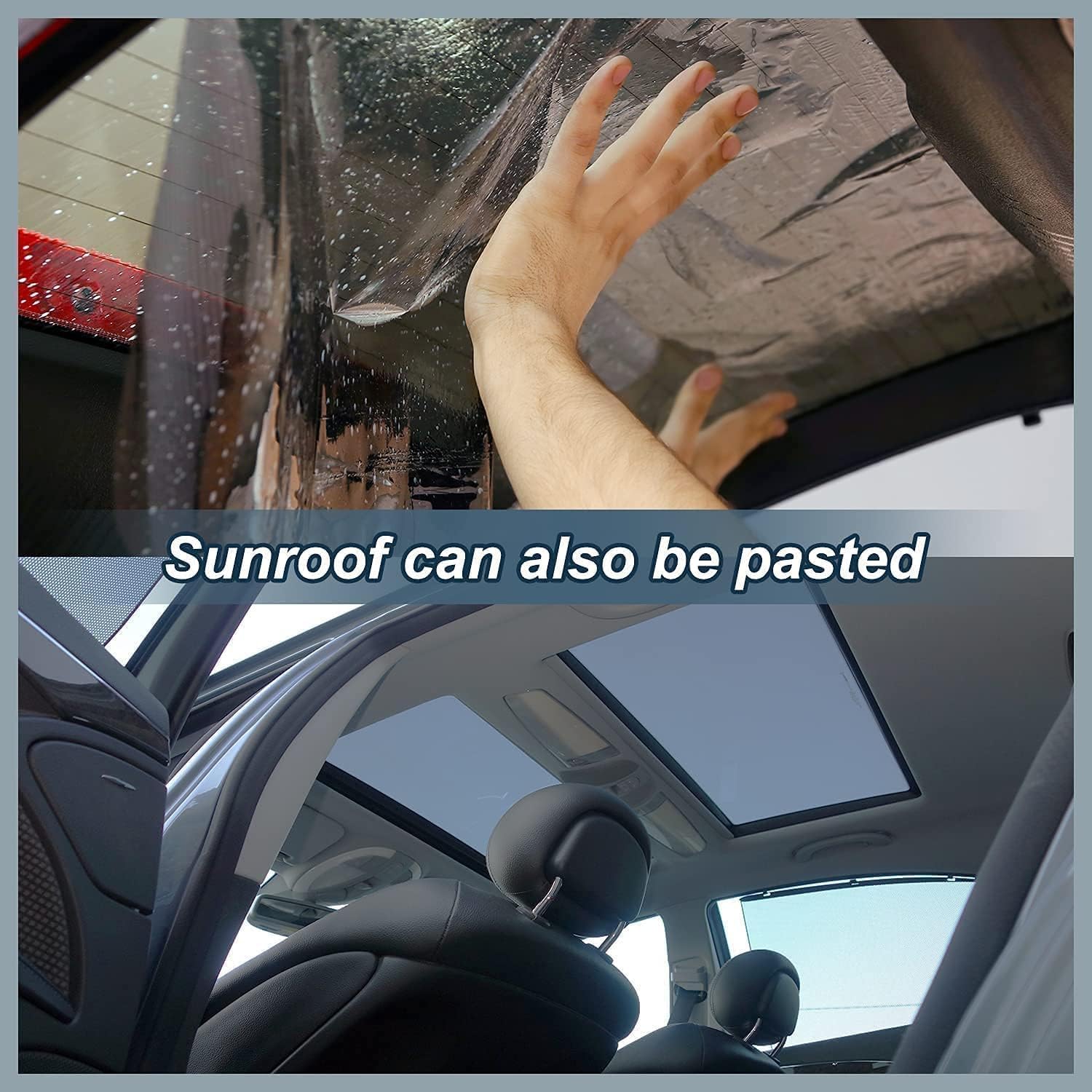 5% VLT Ceramic Car Window Tint Film - (20in * 20ft) Window Privacy Film, 99% Blocks UV & 95% IR Ray, Glare Reduction Blackout Window Film Auto Car Windshield Sun Shade Roll