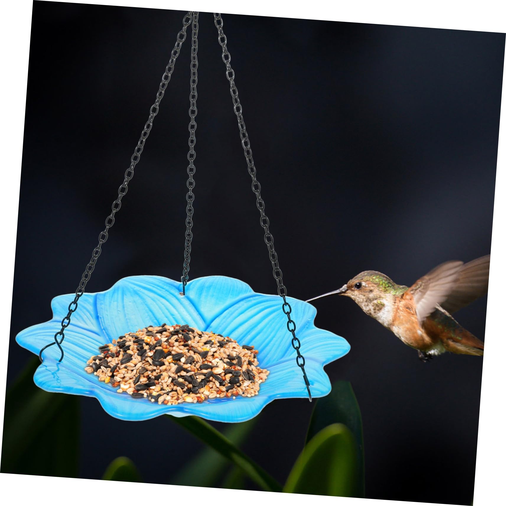UPKOCH Hängende Vogelfutterstelle aus Glas für Garten Dekoratives Futterhaus zum Aufhängen Leicht zu Reinigen und Pflegeleicht für Vogelfutter