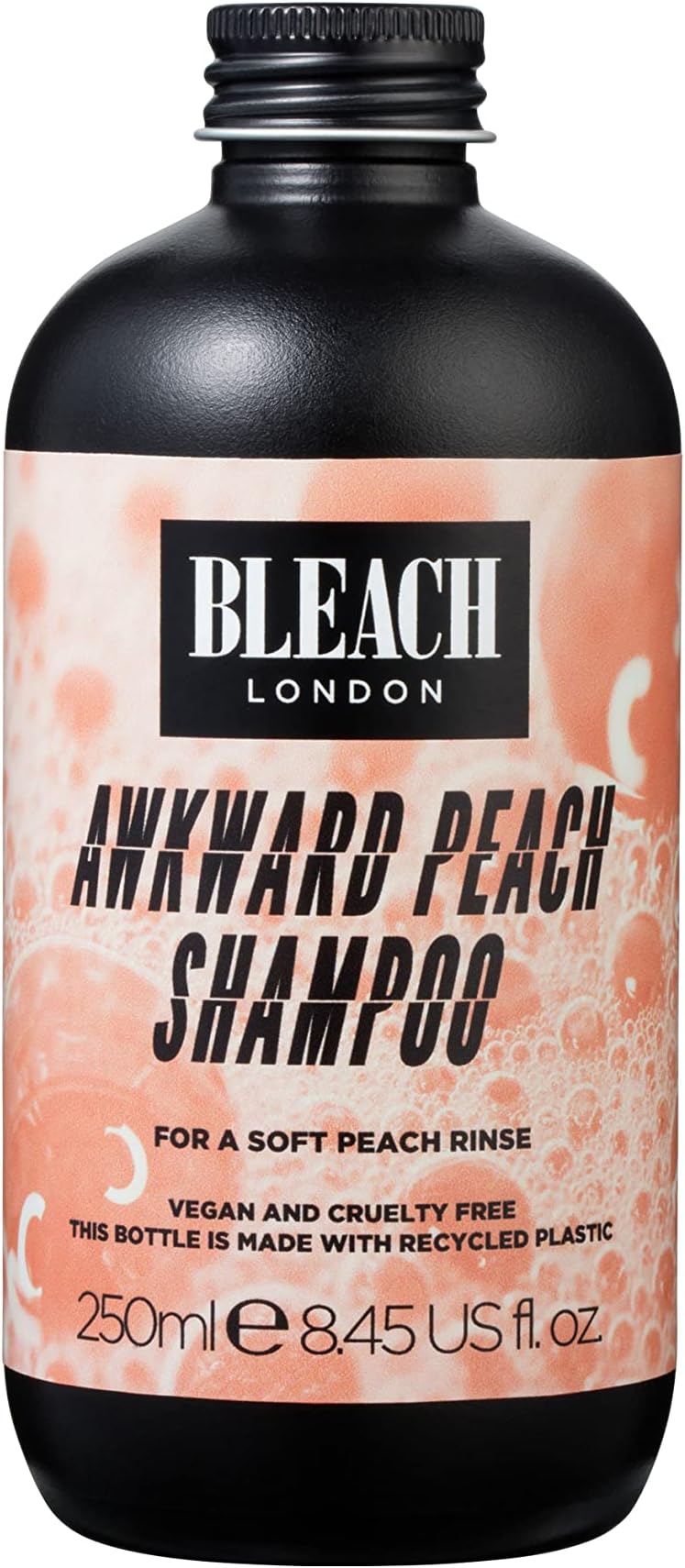 Awkward Peach Shampoo - Peachy Toning Formula, for Bleached Hair, Colour Depositing, Enhances Warm Blonde - Paraben Free - (250 ml)