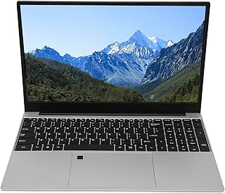 Laptop FHD de 15,6 Polegadas, Laptop Fino para Jogos de Escritório, Desbloqueio por Impressão Digital, Resolução de 1920 X 1080, Sistema Windows 10 11, Bluetooth 4.0, WIFI (1T plugue americano)