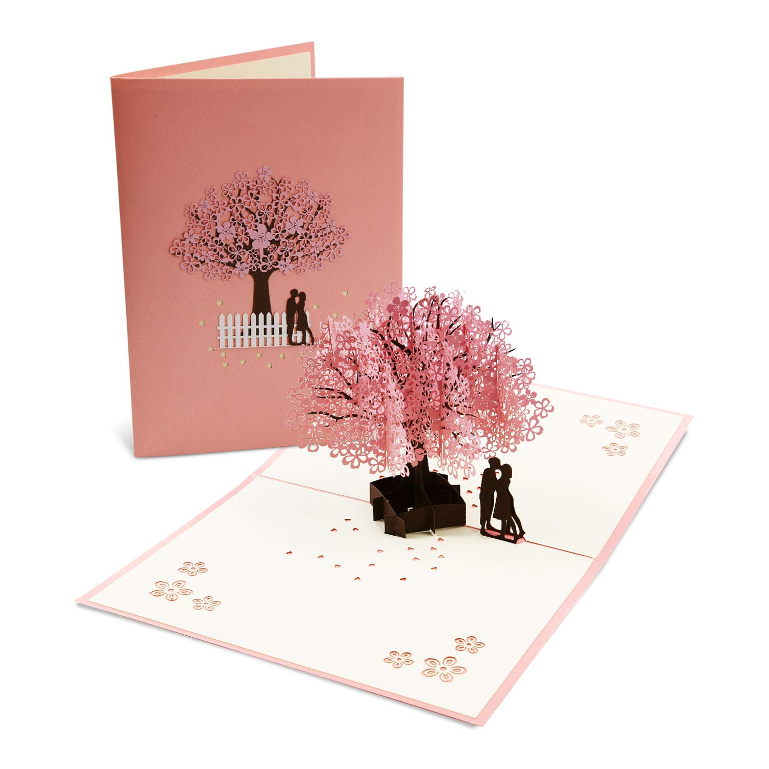 Vegena 3D Pop-Up Hochzeitskarte – Mit Umschlag, Personalisierbar – Für Valentinstag, Jubiläum & Besondere Anlässe