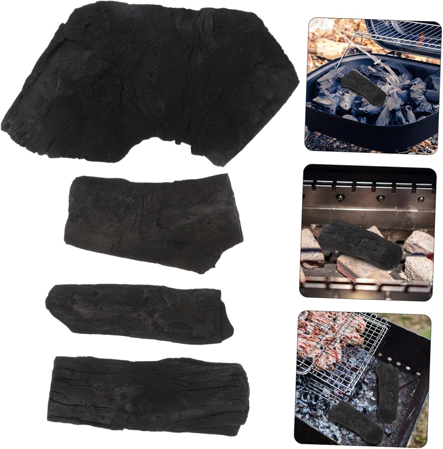 1bag Fruit Wood BBQ Charcoal Nonsmoking Long-Burning Easy Ignition Enhance Flavors for Outdoor Grilling Stove and Fireplace