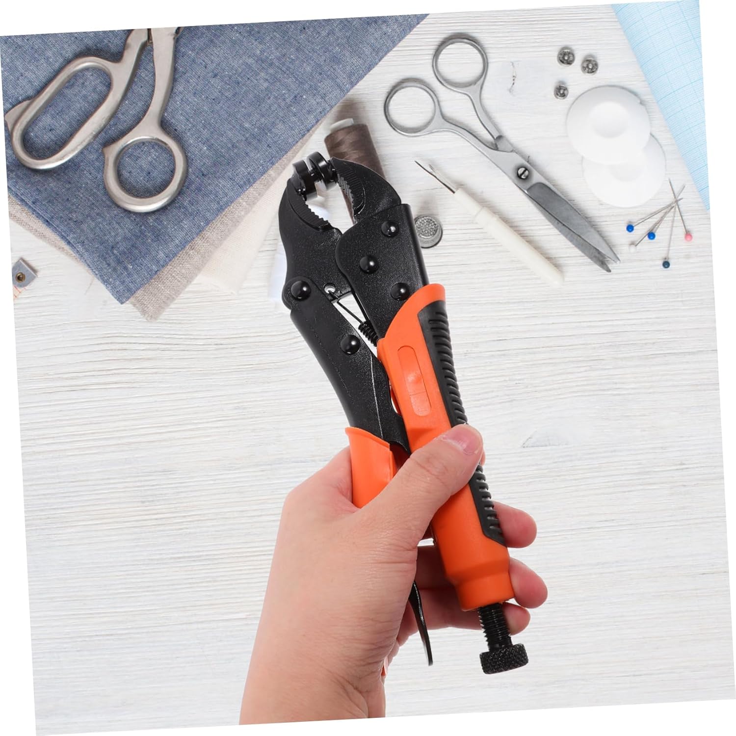 CORHAD 1set Snap Fastener Tool Kit Snaps and Installation Pliers Buttons for Clothes Canvas Sewing and DIY Projects