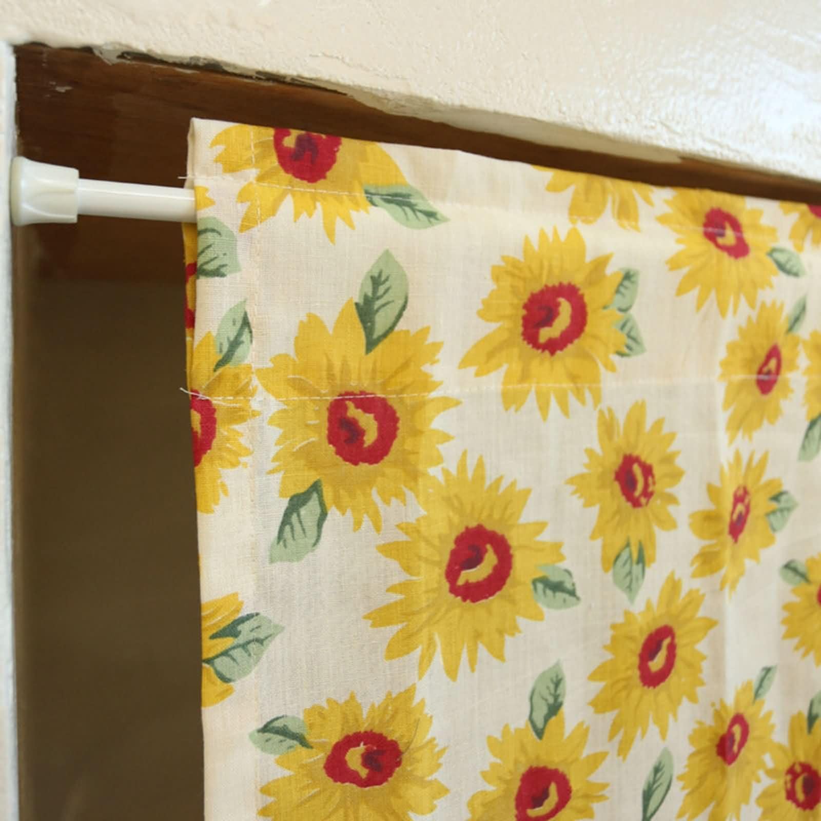 Długość 61 cm 1 panel małe zasłony kuchenne do okien kieszeń na karnisz