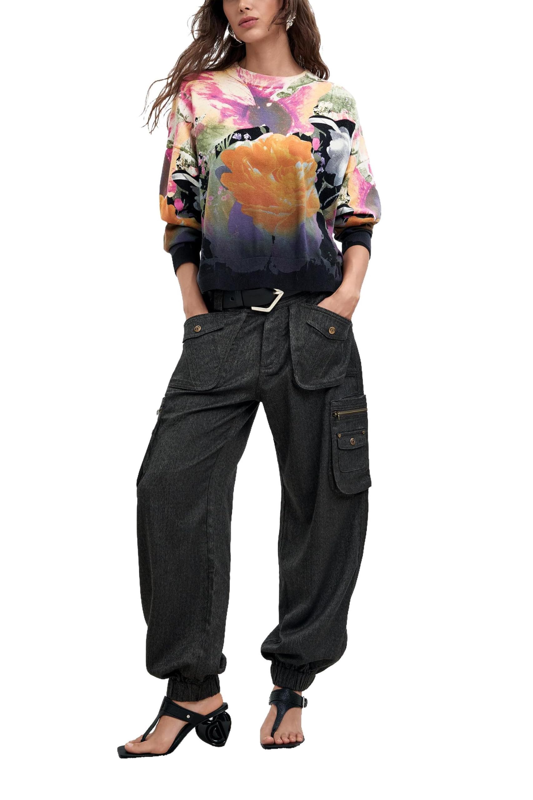 Desigual Bluza damska Jers_Rose Degrade_lacroi