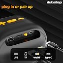 Dubstep Pop 1200 Portable Bluetooth Speaker | 12W Loud Sound, Deep Bass with XBASS, 16 Hrs Playtime, TWS Stereo Pairing, 52mm Driver, Splash-Resistant, Carry Strap (Black) gallery image