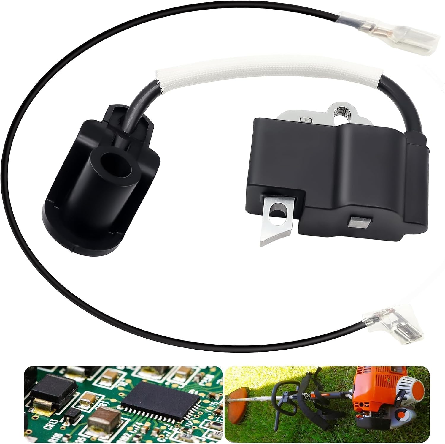 4249-400-1300 Ignition Coil for Stihl FS90 FS90R FS100 FS100RX FS110 FS130 FS130R FC90 FC95 FC100 KM90 KM90R KM130 Brushcutters HL90 HL90K HL95 Extended Reach Hedge Trimmer 4180 400 1308