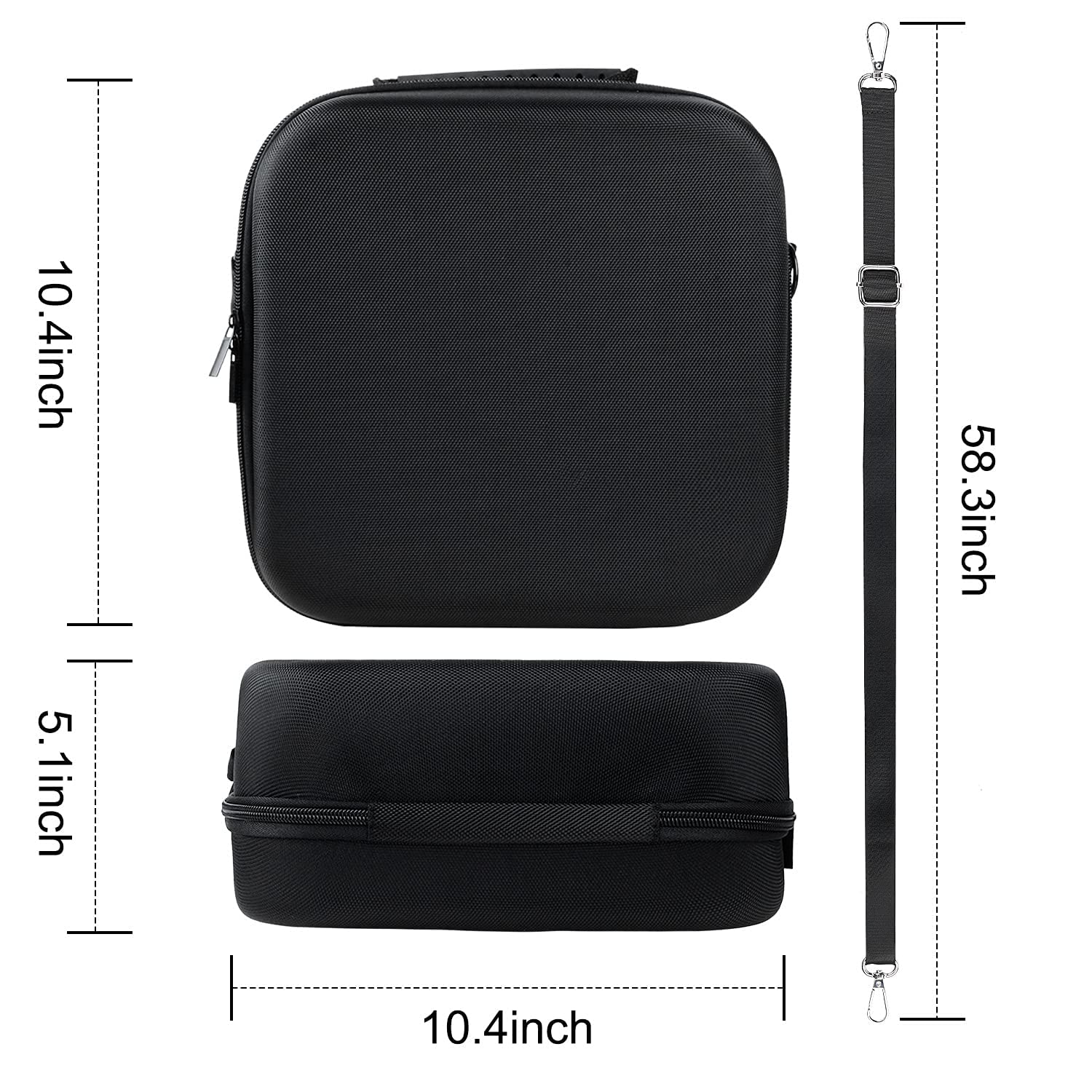 Funda Protectora rígida para respirador Facial 3M, Reutilizable, 6700, 6800, 6900, Color Negro