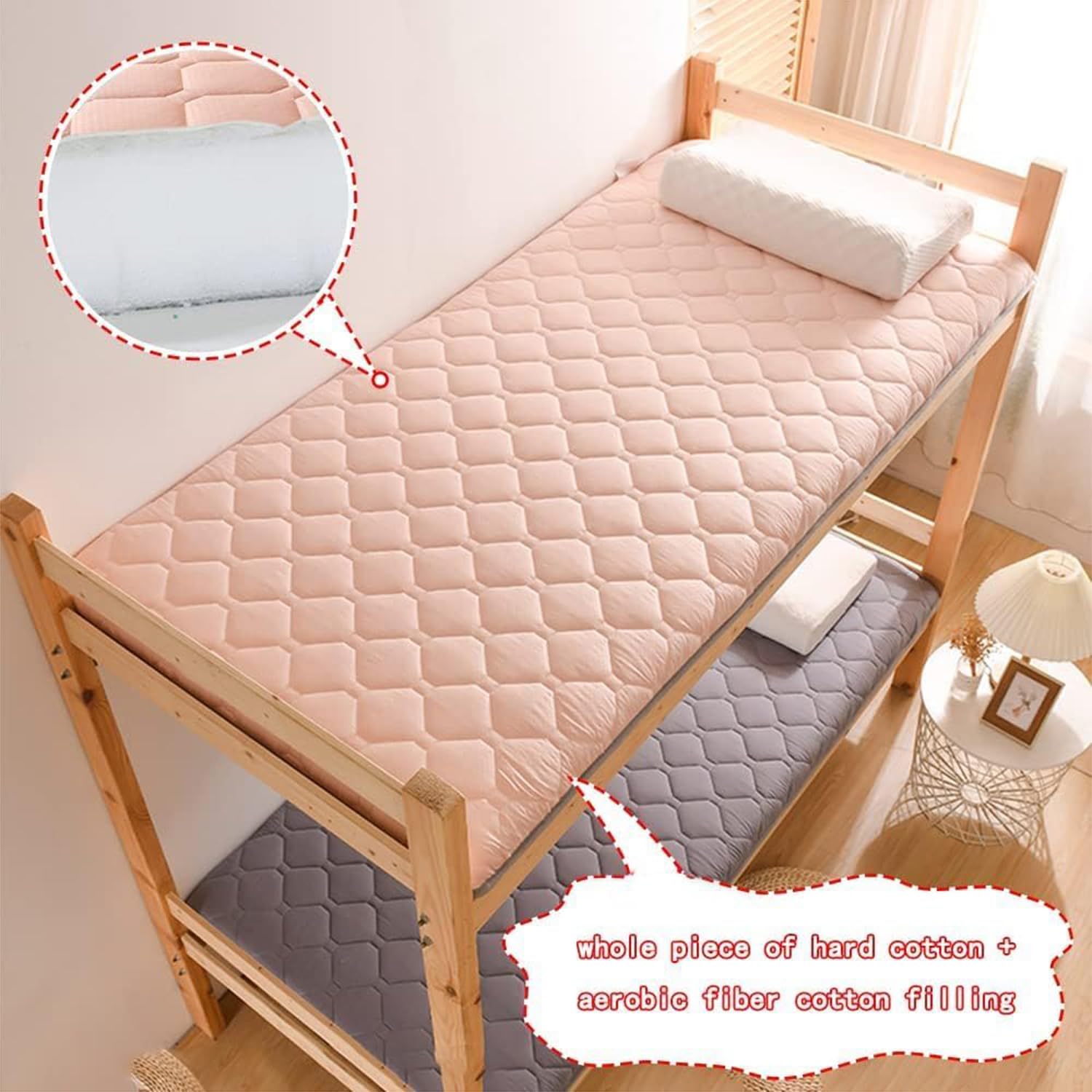 MIAOXIAO Futon Pieghevole portabile Materasso Tradizionale Giapponese futon Confortevole Futon Tatami Materasso futon Mattress,03,180X200cm
