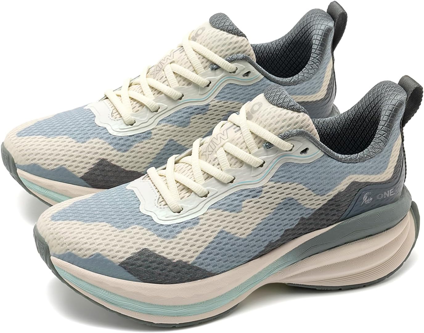 ONEMIX Men's Lightweight Running Shoes, Wide Toe Box Design, Breathable Walking Sneakers - Cushioned Non Slip Tennis Gym Training Workout Fashion Jogging Sport Shoes