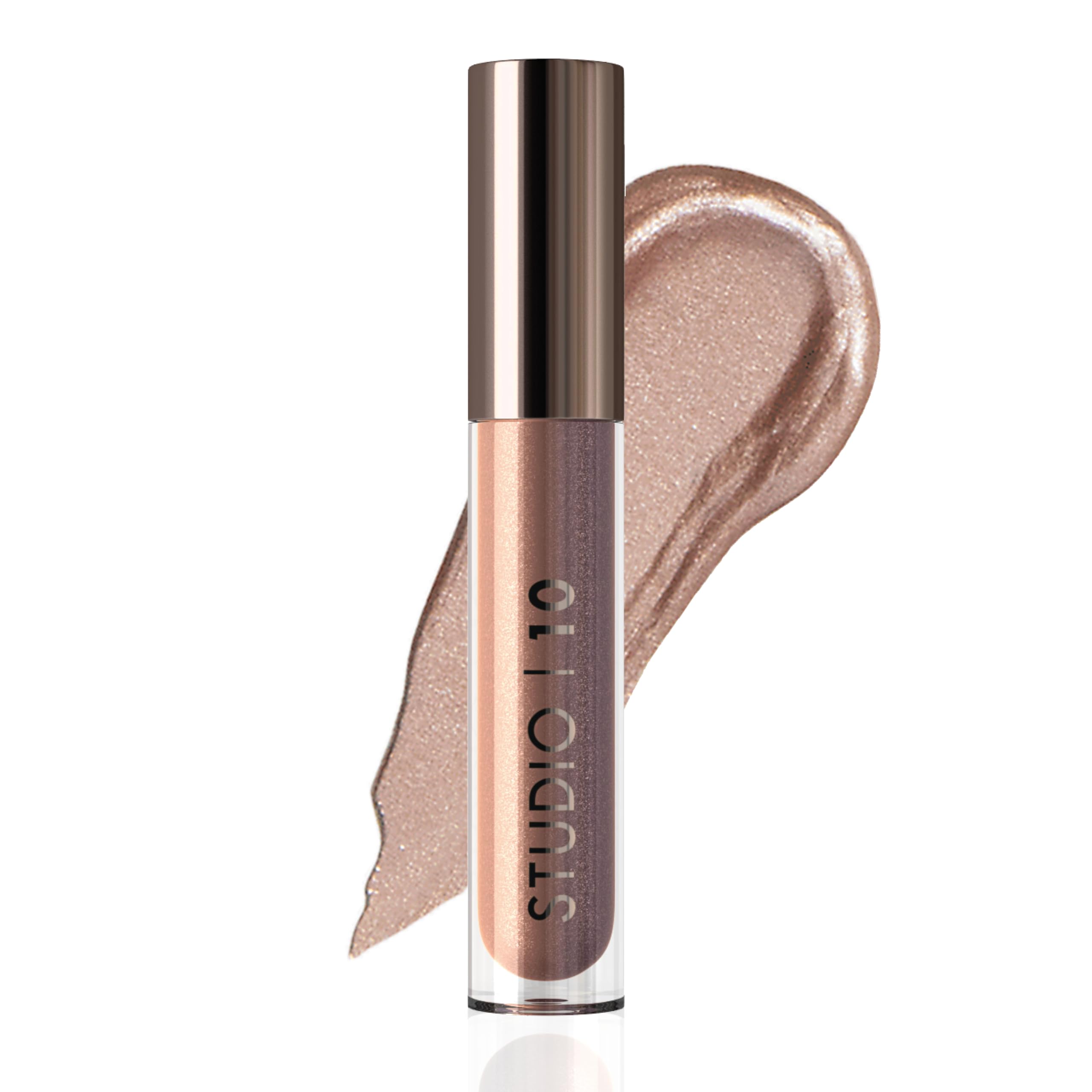 Studio 10 Liquid Foil I-Radiance Shimmer Eyeshadow with Moisture Boosting and Long-Wearing Formula - Metallic Eyeshadow Liquid in Shade Mink