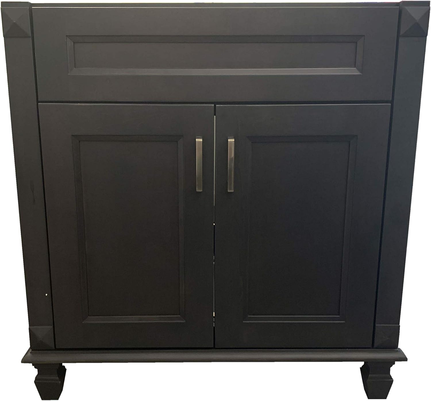 Greenleaf 30" Wide x 21" Deep New Carbon Metallic Black Single-Sink Bathroom Vanity Base Cabinet NCM-V3021