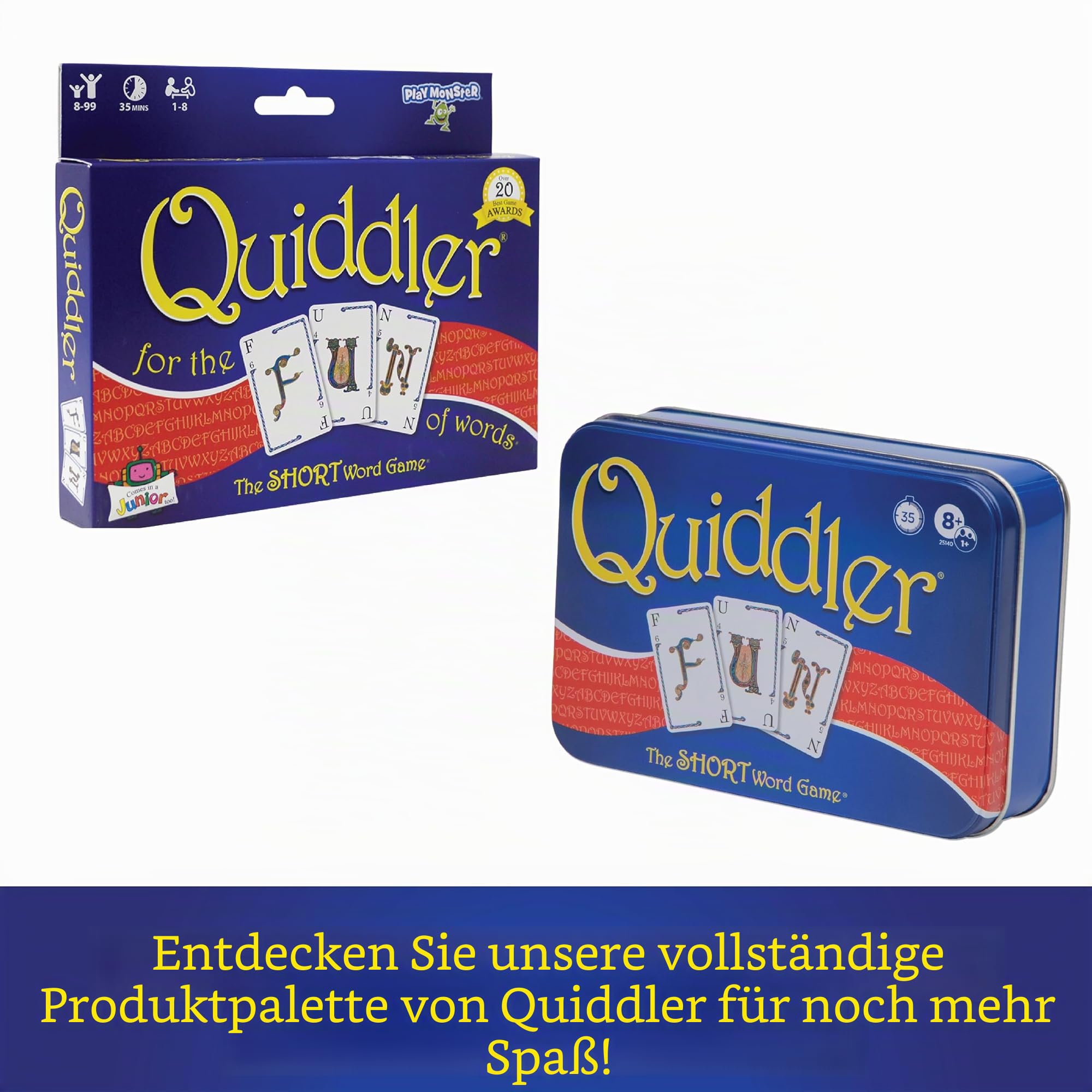 [UK-Import]Quiddler | Familienspielabend, Reisespiele, Bildschirmfrei, Reisespiel, Urlaubsspiel, Spielkarten