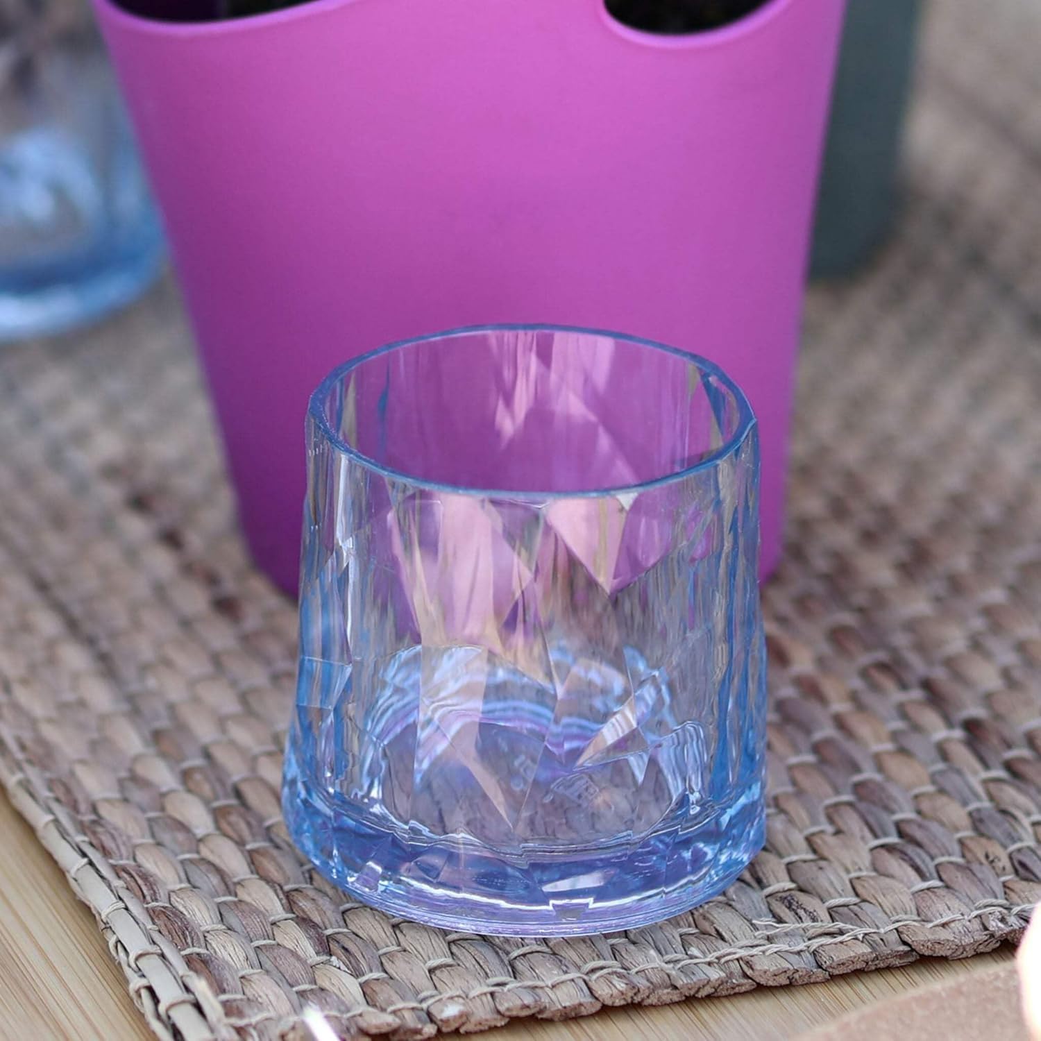 Koziol Superglas Club No. 1, 4 Pezzi, 250 ml, Bicchieri per Acqua in plastica Trasparente, lussuosi, infrangibili, riutilizzabili, Feste, Campeggio, Set da 4 (Giada Trasparente