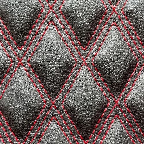 LANOBA Tela de vinilo de piel sintética acolchada con diamantes de 2.36 pulgadas con respaldo de espuma para automóvil, muebles, tapicería,