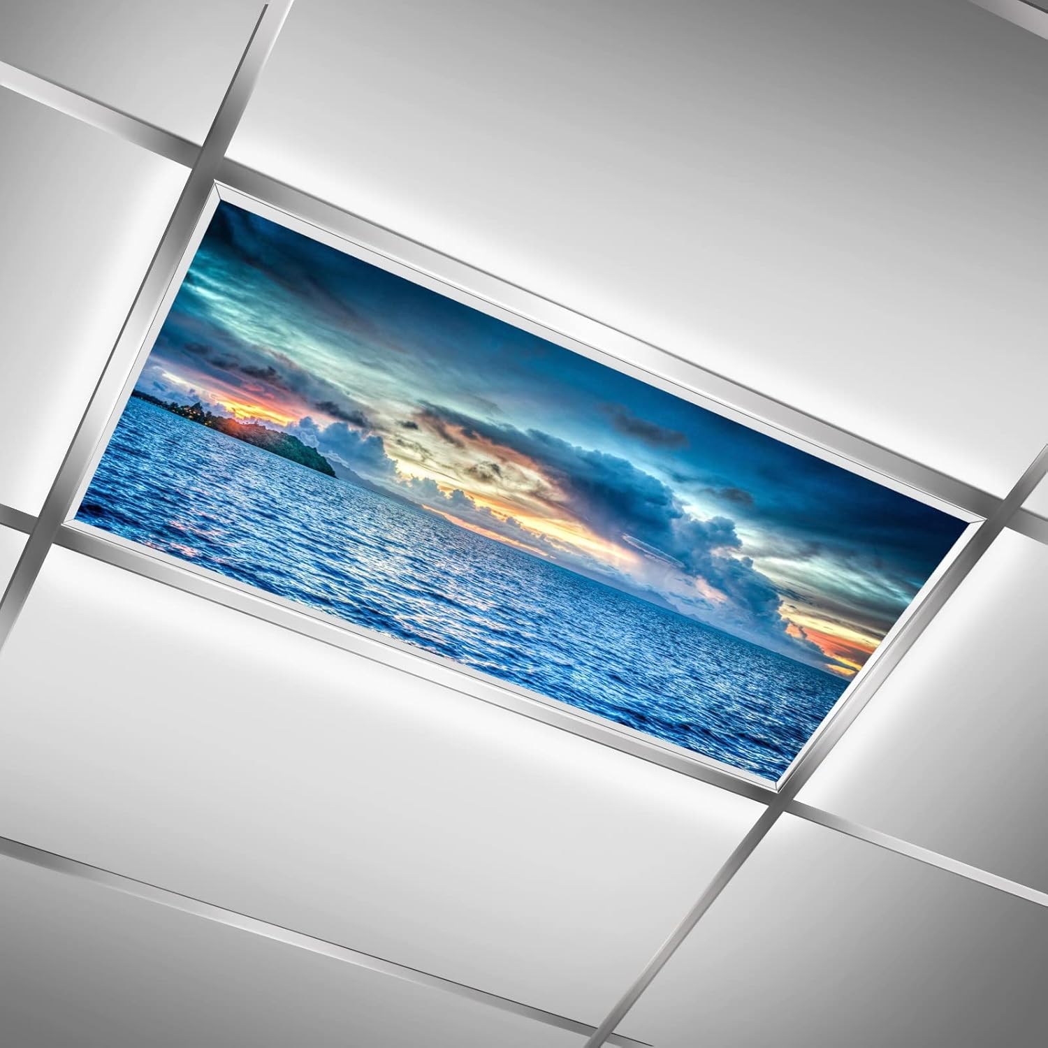 Fluorescent Light Covers for Classroom Office Eliminate Harsh Glare