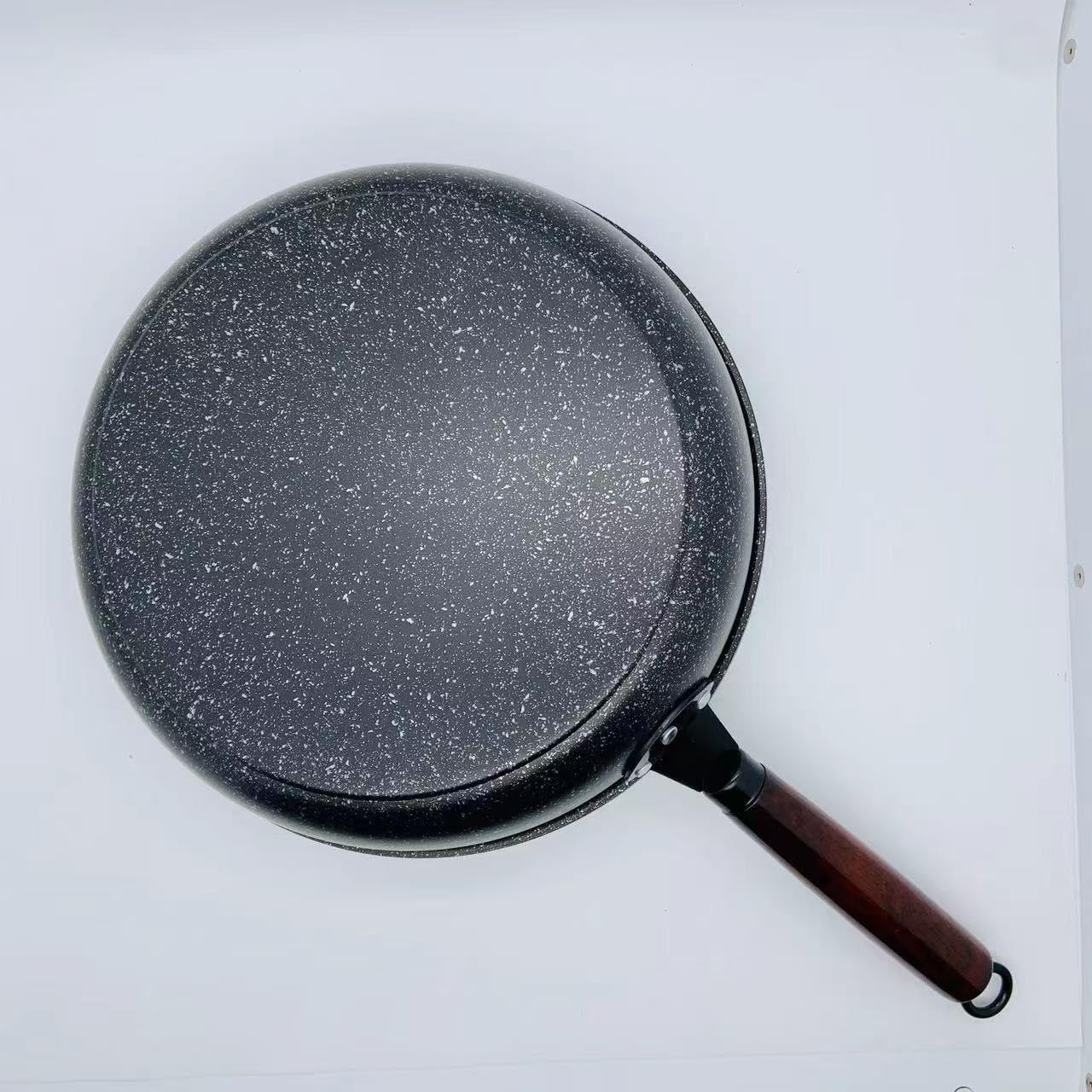 Nonstick Frying Pan Skillet, Non Stick Granite Fry Pan with Glass Lid, Saute Pan with Cover (Pan with Lid 13")
