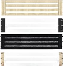 Cleminsta 4 Pièces Extensions De Soutien-Gorge, Elargisseur Soutien Gorge Élastique, 3 Crochets Extensions De Soutien-Gorge Souples Et Confortables pour Femme, Noir Beige Transparent