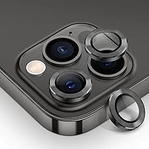 Tensea for iPhone 13 Pro - iPhone 13 Pro Max Camera Lens Protector, 9H Tempered Glass Camera Cover Screen Protector Metal Individual Ring for iPhone 13Pro 6.1 inch iPhone 13 ProMax 6.7 inch 2021
