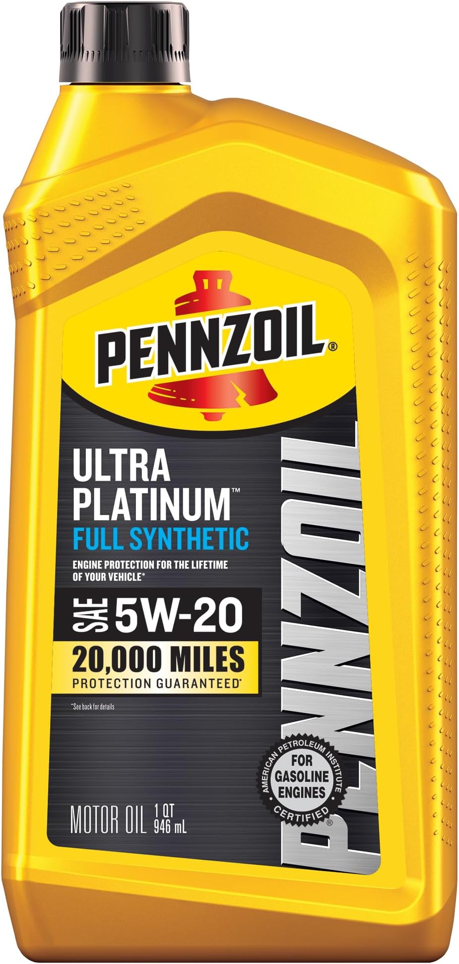 Pennzoil Ultra Platinum Full Synthetic 5W-20 Motor Oil, 1 Quart