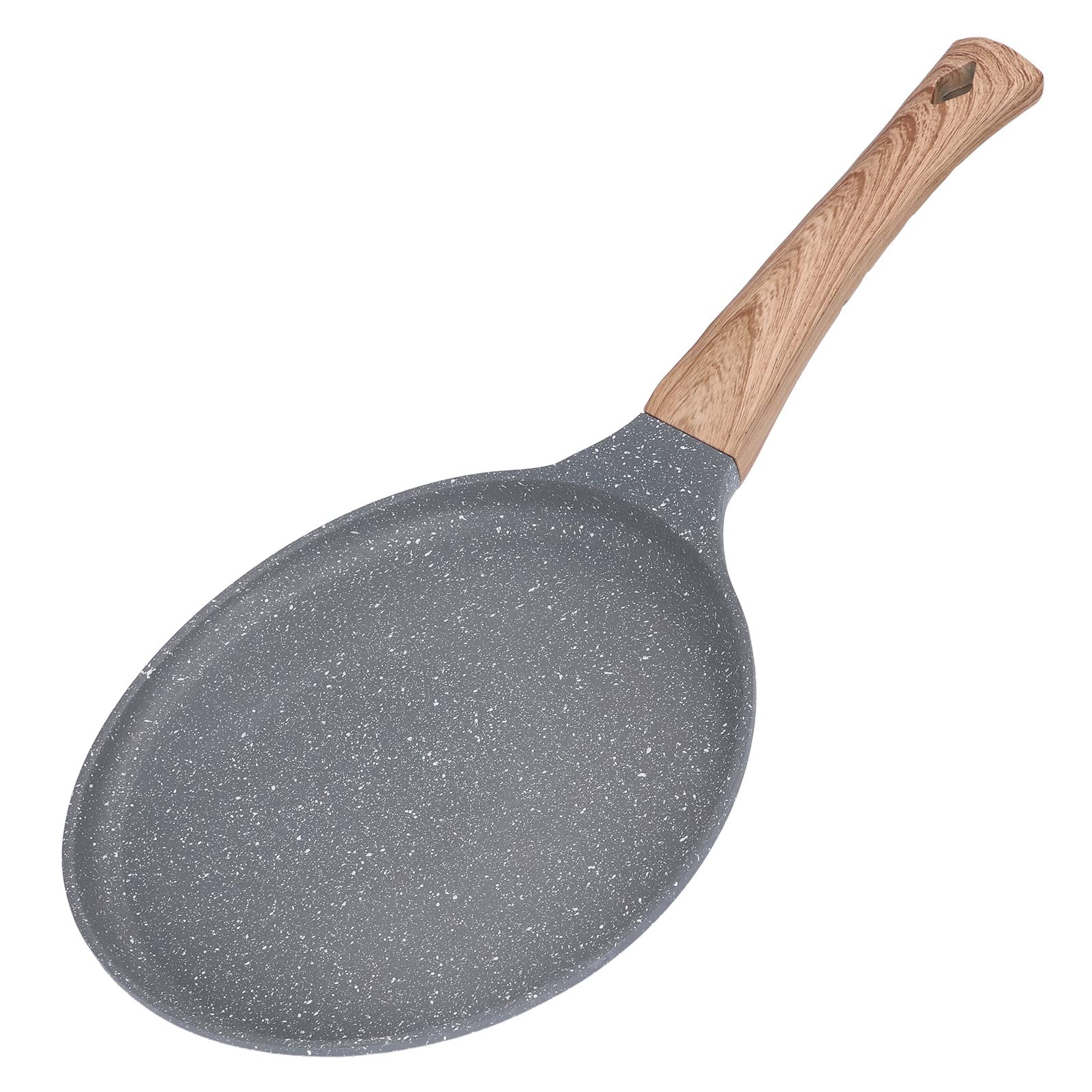 Comal de Hierro Fundido para Tortillas de Maíz - Sarten Antiadherente de Aluminio con Base Plana - Gris