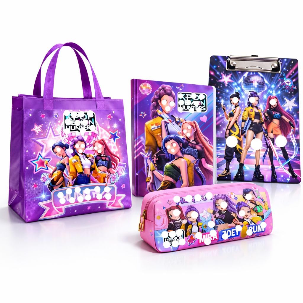 Kawaii Stationery Gift Set for Girls – Gift Bag with A5 Diary Notebook, Small Clipboard & Pencil Pouch Combo, Cute School Kit for Kids, Teens & Students, Return Gift Set-image-24