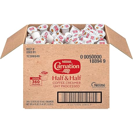 Carnation Half & Half Liquid Creamer Singles (180 Count)
