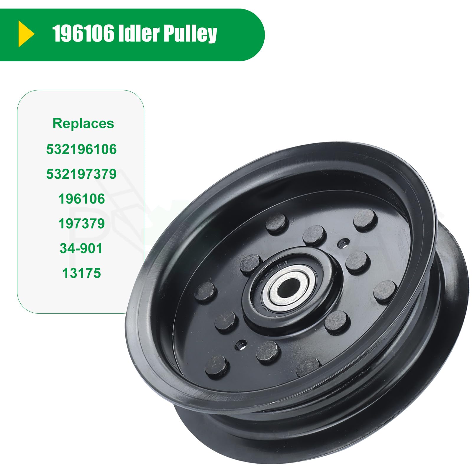Amazon.com : POSFLAG 2 Pack 197379 Idler Pulley Craftsman for