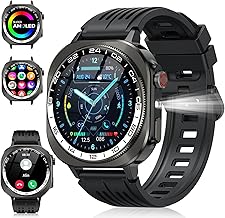 Sponsored You’re seeing this ad based on the product’s relevance to your search query.Learn more about this advertisement Soudorv Military Smartwatch Men Women 2025 New AMOLED Smart Watch with Phone Function, 1.43 Inch Fitness Watch with LED Torch/130+ Sports Modes/Heart Rate, IP68 Waterproof Sports Watch for iOS Android