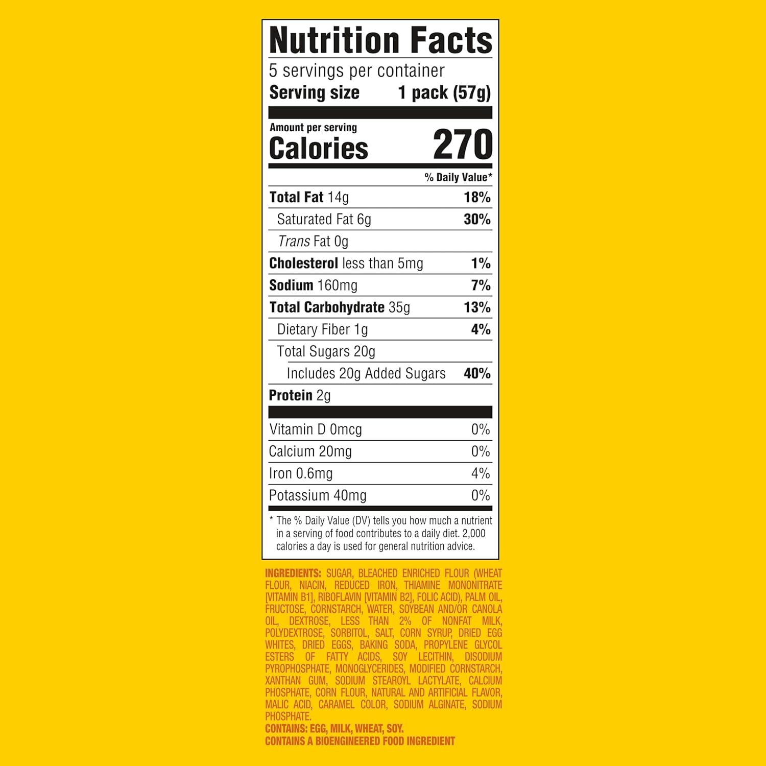 OREO Golden Cakesters Soft Snack Cakes, 12-5 Count Boxes (60 Total Snack Packs)