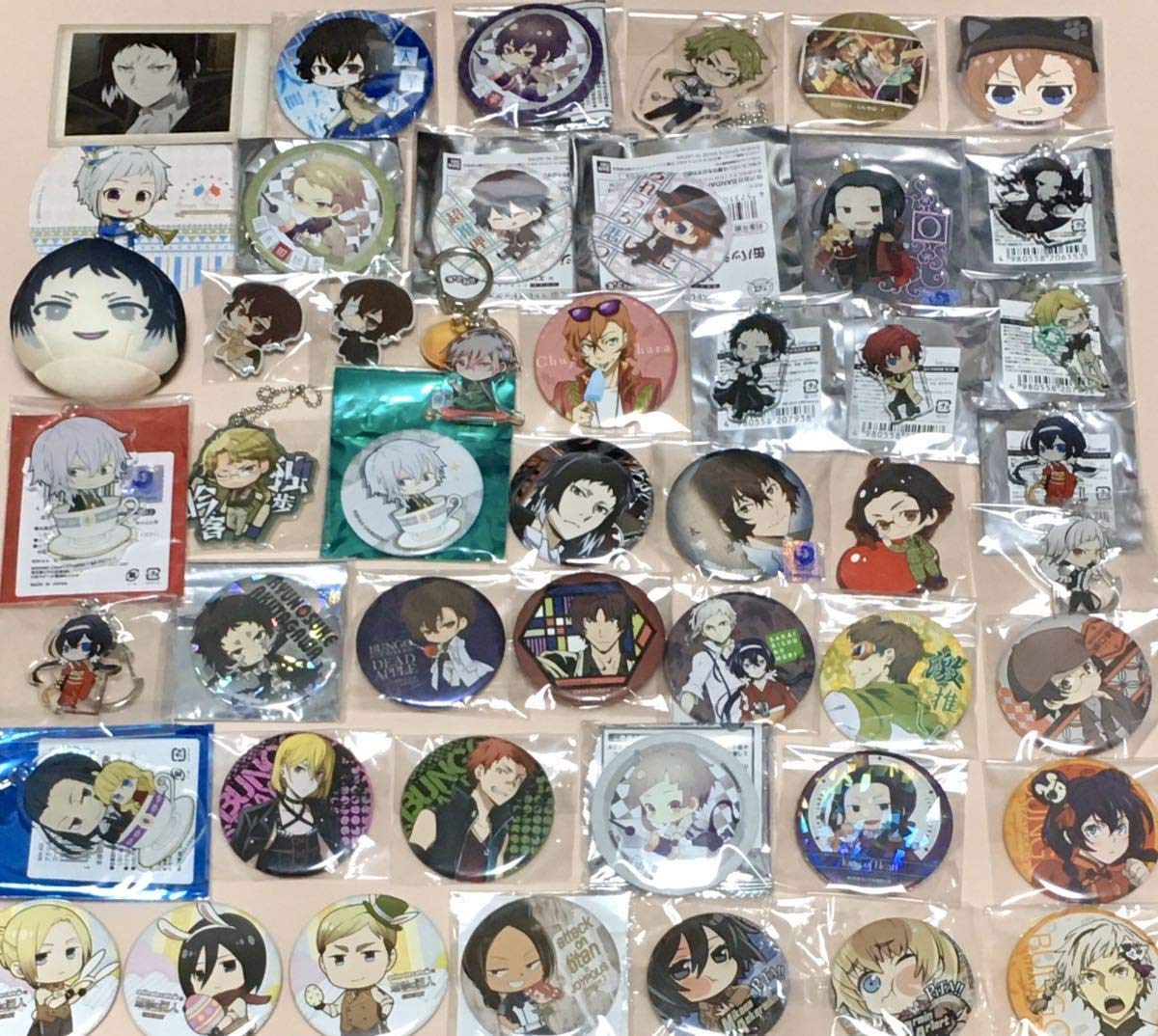 文豪ストレイドッグス アクリルスタンド 缶バッジ 太宰 中也 AGF2022