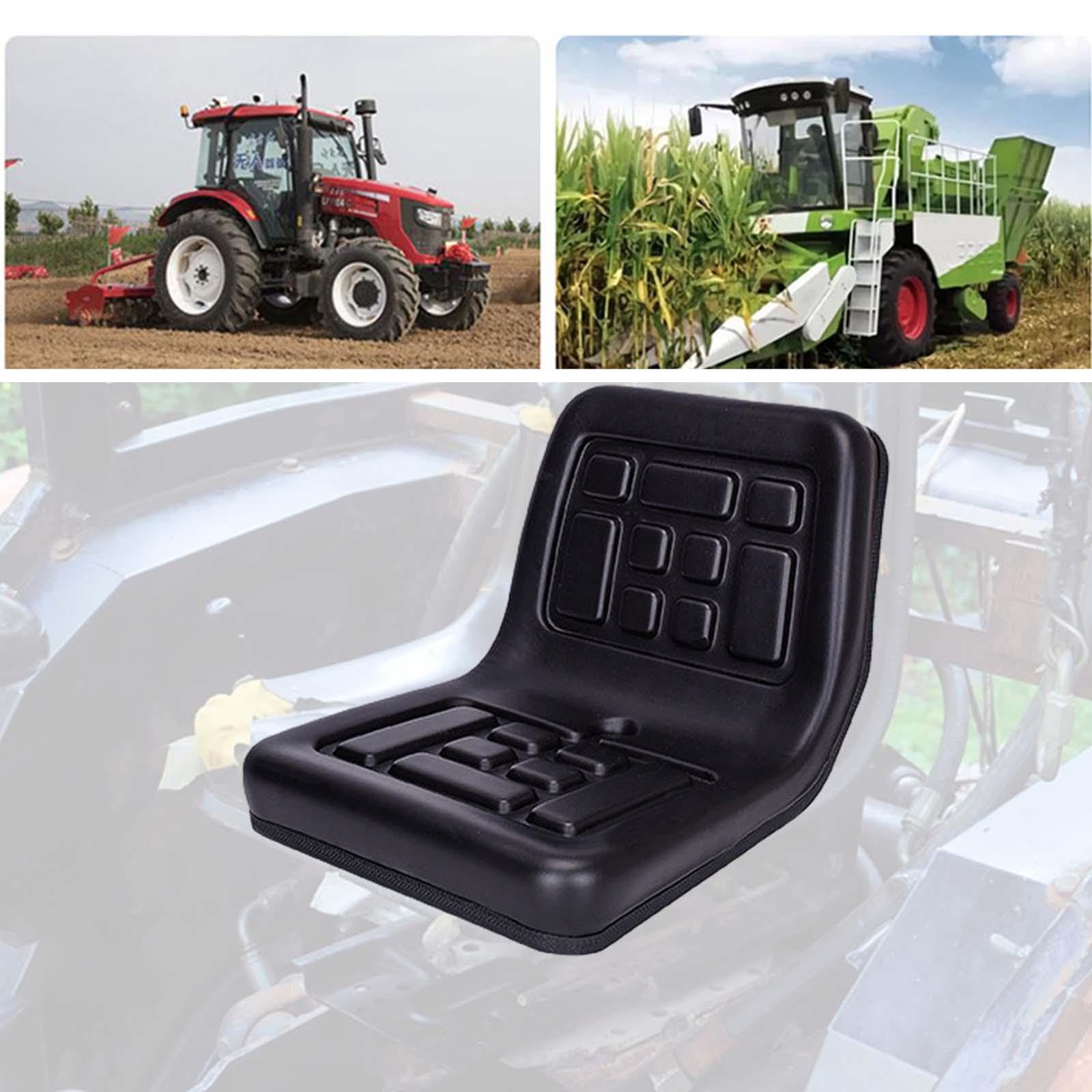 Asiento para Tractores Asiento Maquinaria Agrícola Asiento Universal Cosechadora con Acolchado Grueso de Cuero Pu Fácil de Colocar Y Limpiar Adecuado, Modelo de soporte