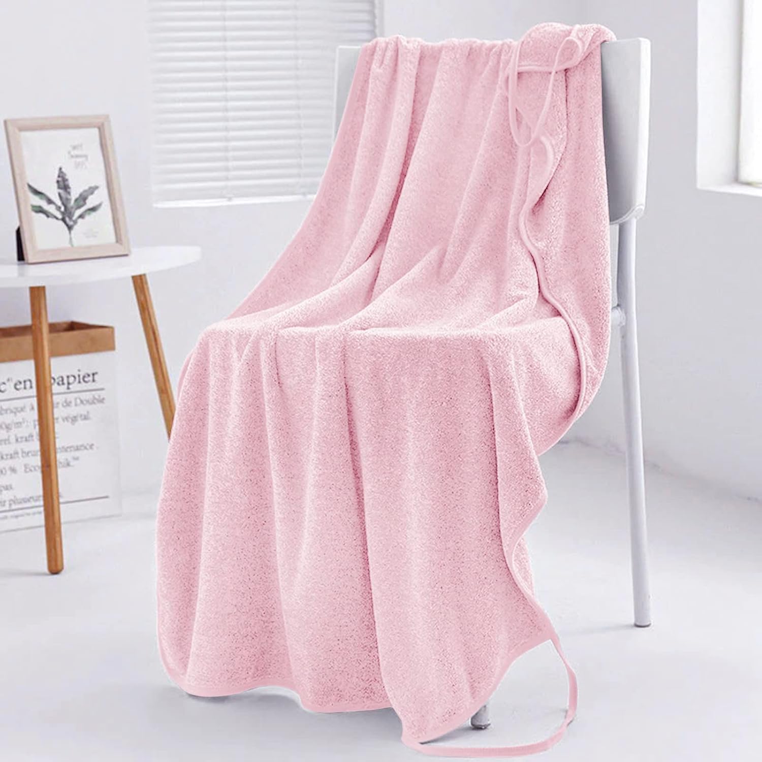 Sexy Sling Bath Towel With Straps for Women Girls Wearable Absorbent Fleece Bath Wrap Towel Long Shower Wrap Night Dress - Image 7