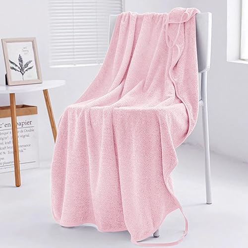 Miniatura 7 de Toalla de baño sexy con correas para mujeres y niñas, absorbente de forro polar, toalla larga para la ducha, vestido de noche