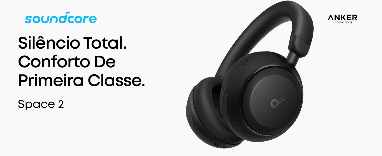 soundcore Space 2 da Anker, Fones de Ouvido Bluetooth 6.1 com