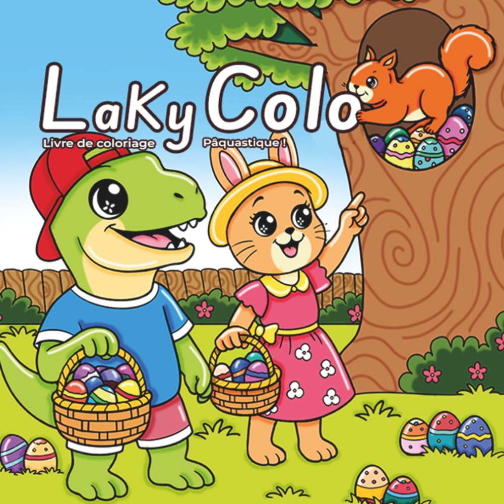 LakyColo - Pâquastique ! - Livre de coloriage - Cosy colo: Livre de coloriage pour adultes et adolescents pour soulager le stress