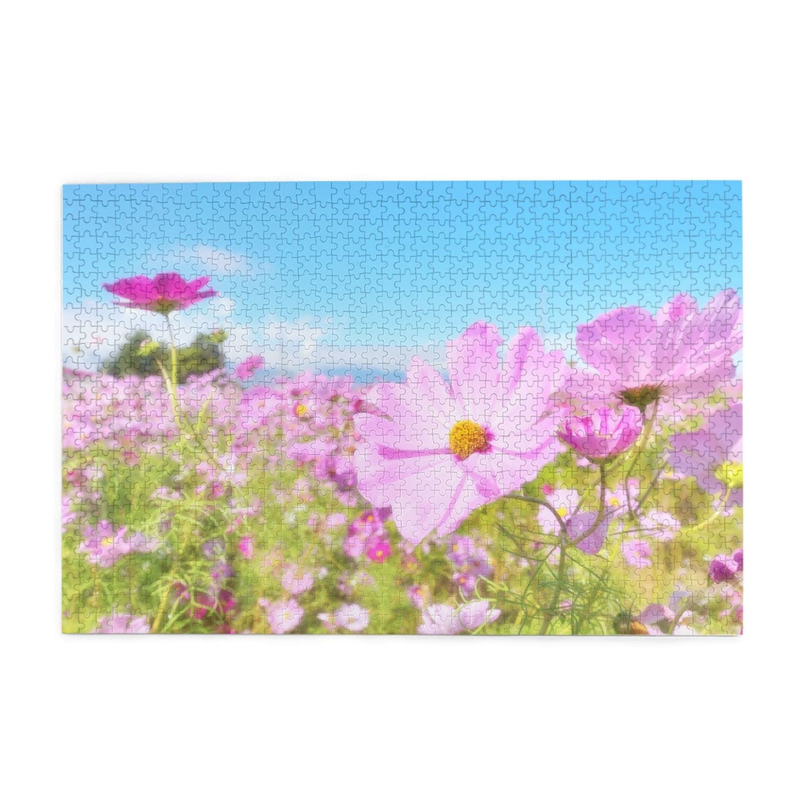 金色の空の花畑 1000ピースジグソーパズル Amazon.co.jp: 1000ピース ジグソーパズル パズル 青空とピンク
