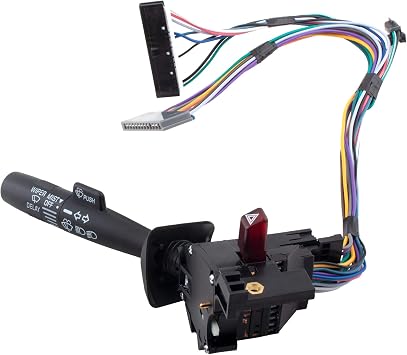 26047331 Multi-Function Combination Switch Turn Signal, Headlight Dimmer, Wiper Washer for Chevrolet GMC Express Savana Tahoe Yukon C1500 K1500 C2500 Suburban C3500HD 1995-02, 26054728 26083630
