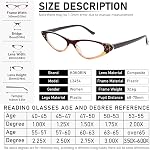 KoKoBin Lunettes de lecture des yeux Cat pour femmes 5 Pairs Spring Hinge Mode lecteurs Anti Blue Light Computer