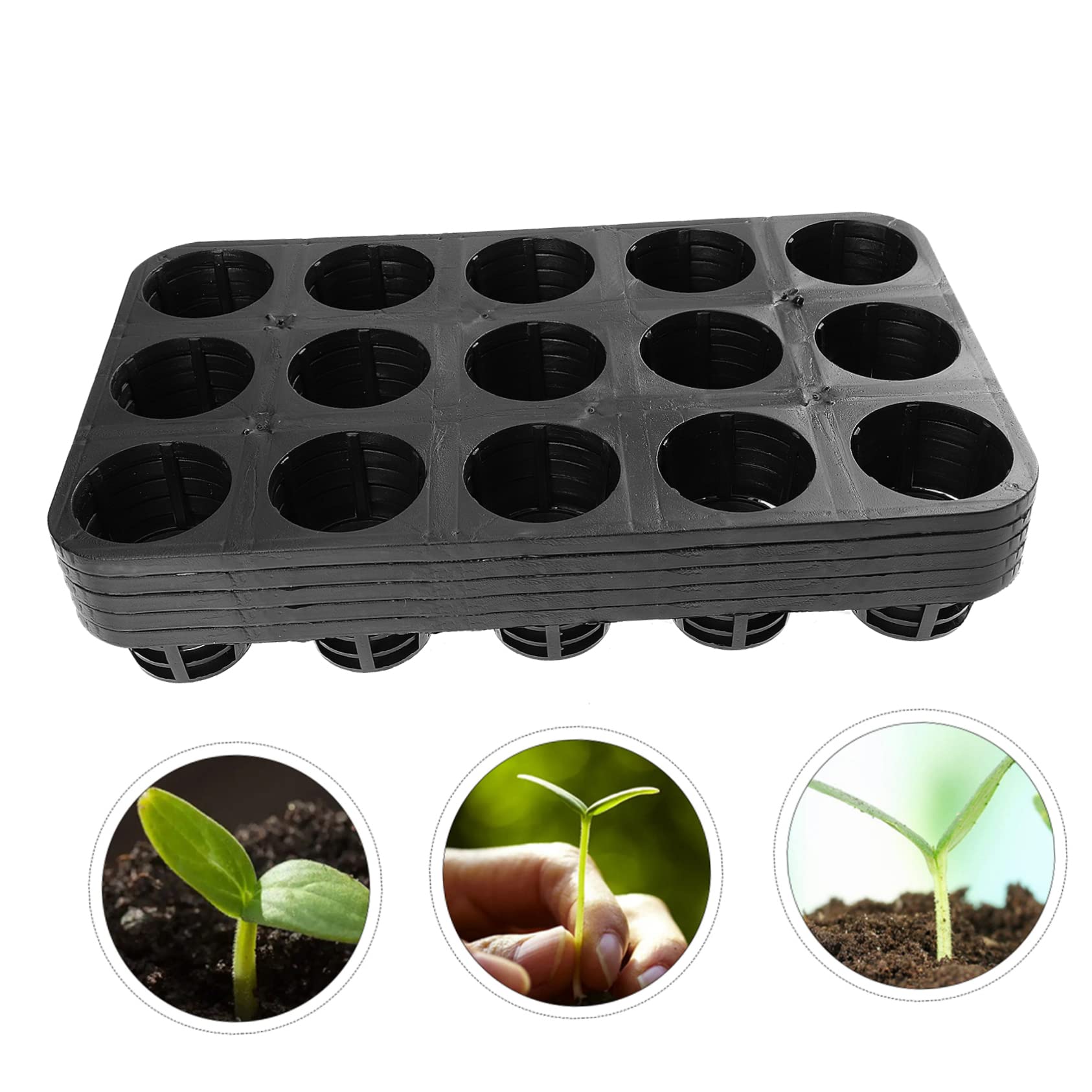 ABOOFAN 5 Pièces Plateau Phalaenopsis de Propagation de Plateau de départ Usine des bacs de Germination Plateau de semis Fleurs récipient boîte de Germination PP