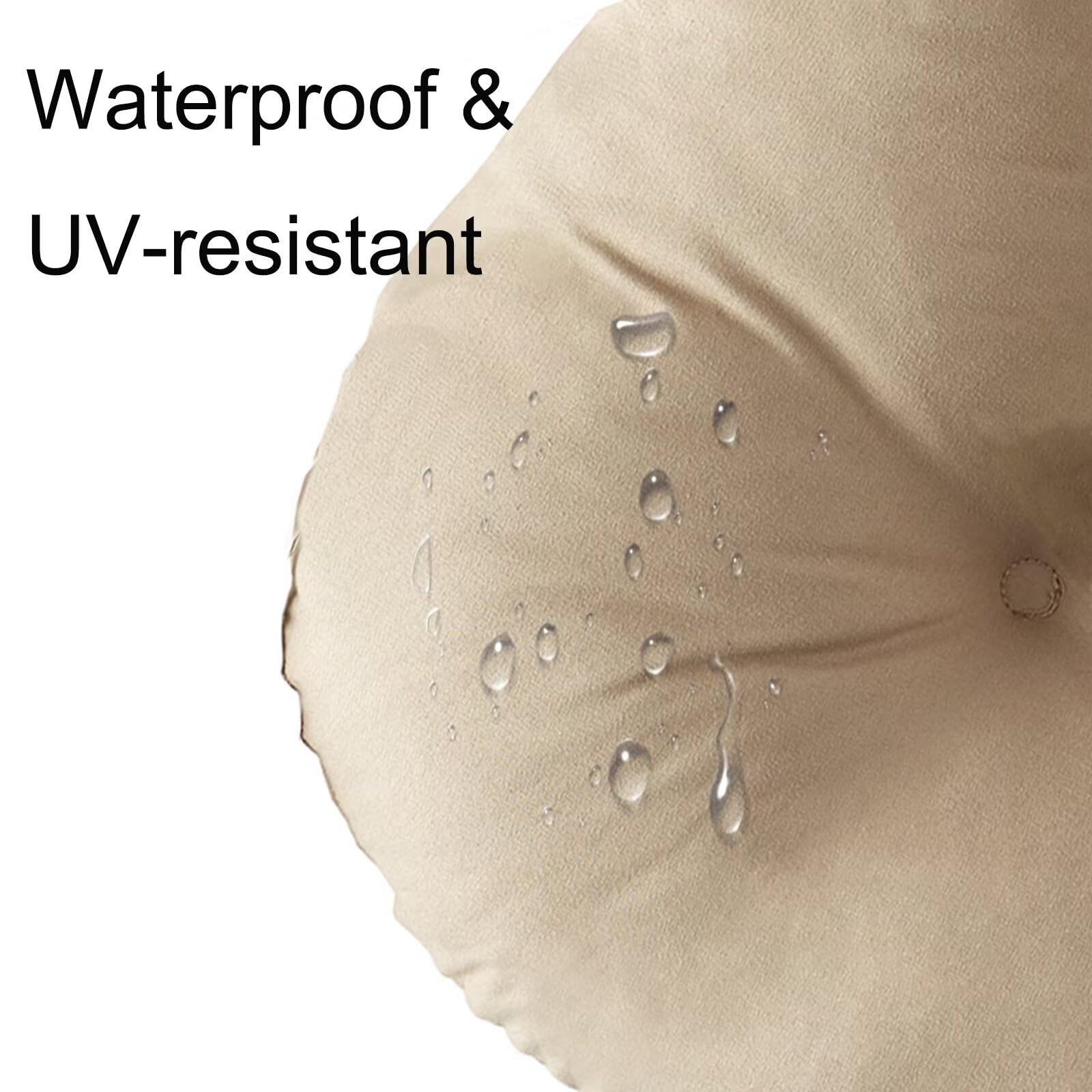 Wadser Outdoor Seat Cushions Pack of 2, Blue Patio Chair Cushions 19