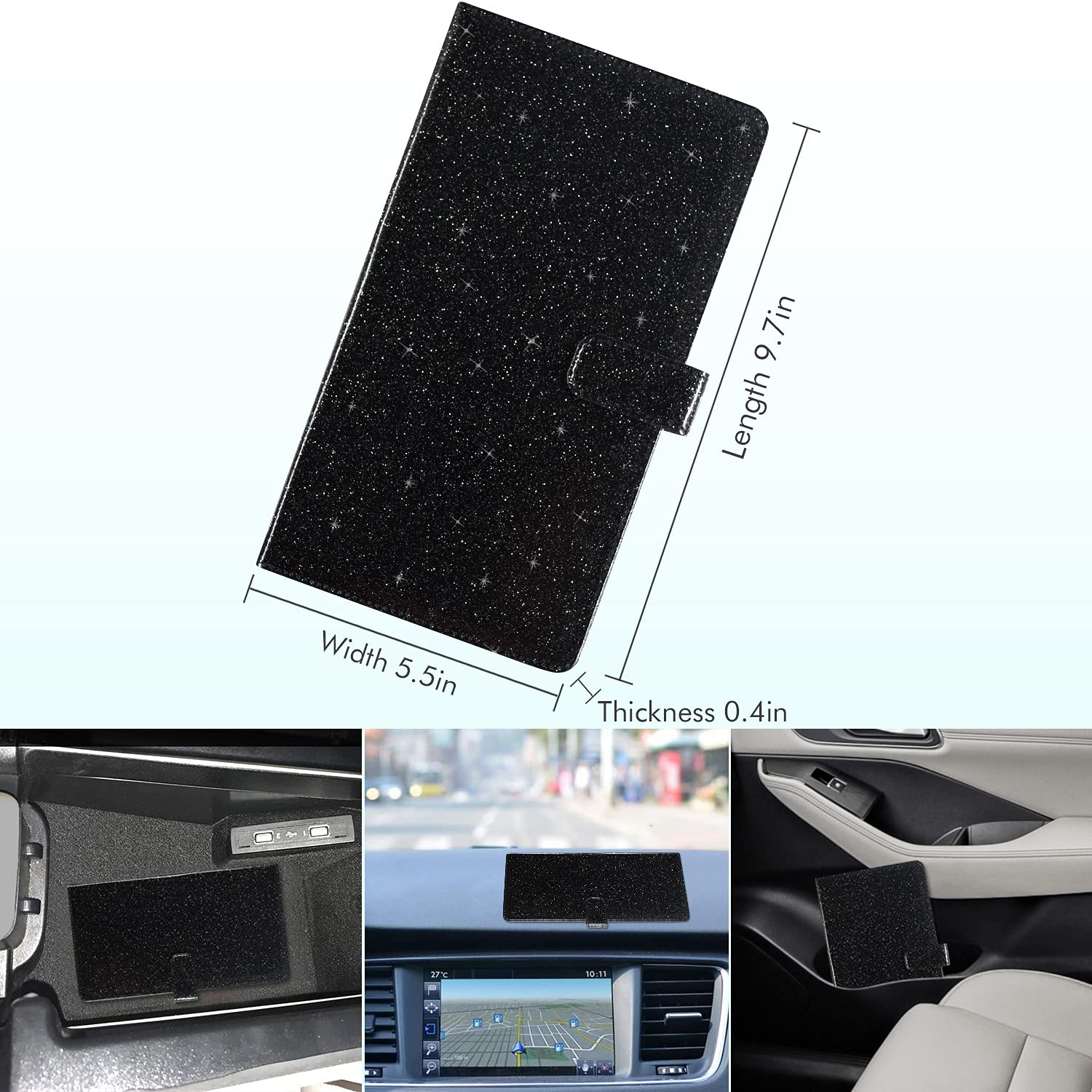Auto Registration And Insurance Card Holder Shiny Leather Auto - View #10