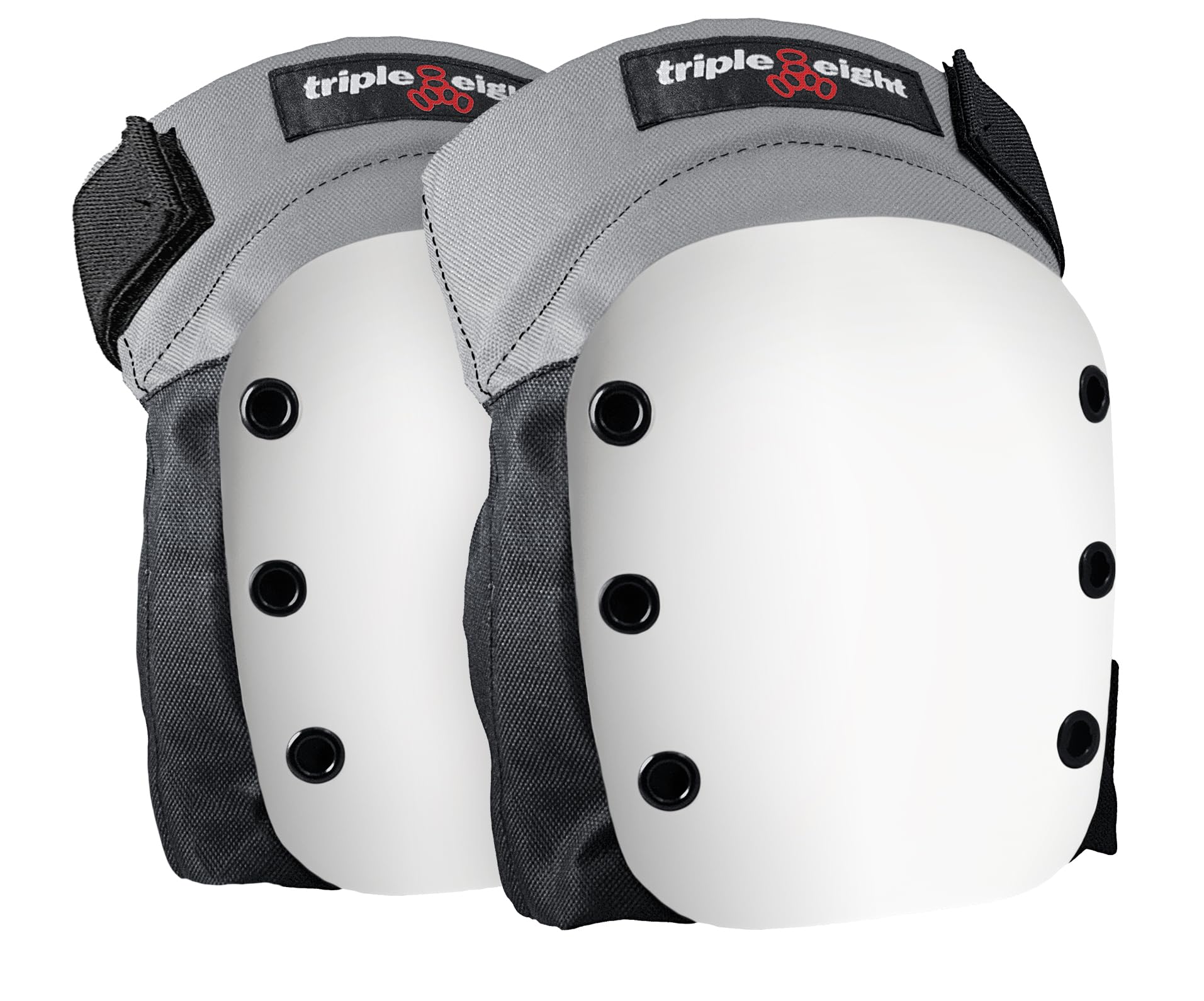 Triple Eight Street Knee Pads for Skateboarding and Roller Derby with Adjustable Straps (1 Pair)